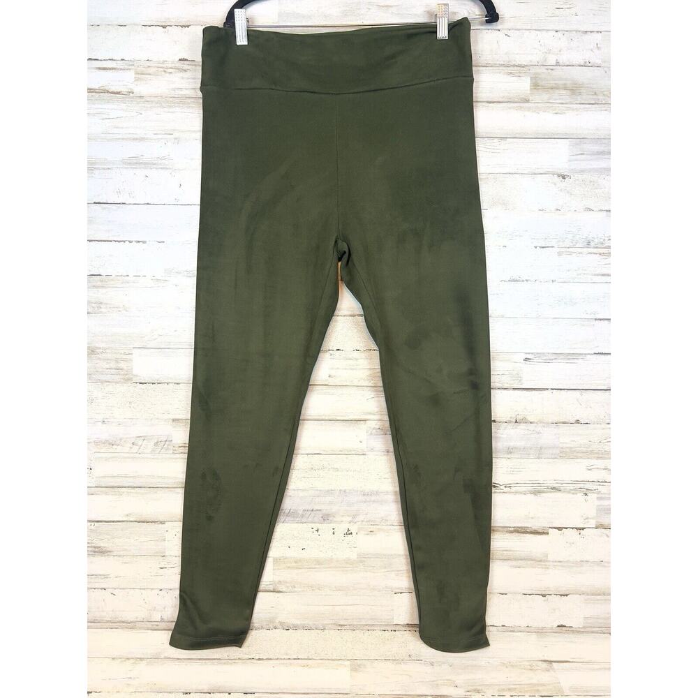 Fig & Blu Women Green Leggings Size XLarge Soft